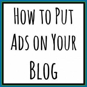How to put the ad on your blog