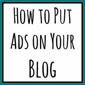 How to put the ad on your blog