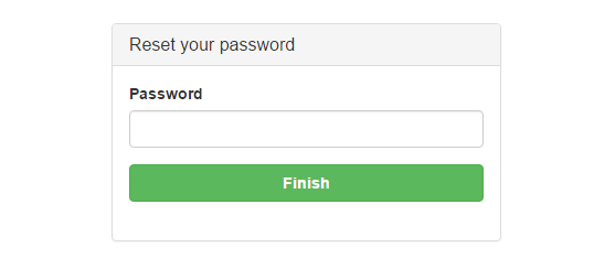 4.Finish by entering new password