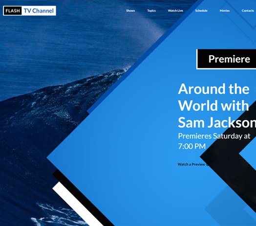 TV Channel Website Template