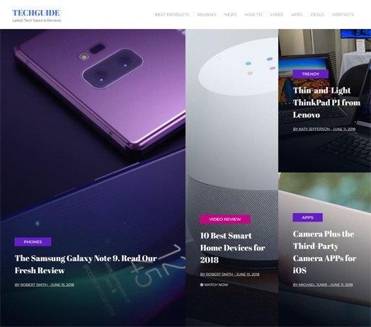 Tech News Website Template