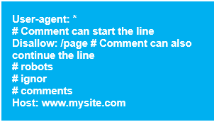 Comments in robots.txt