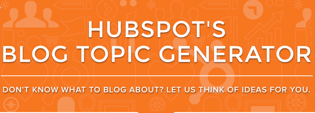 HubSpot’s Blog Topic Generator